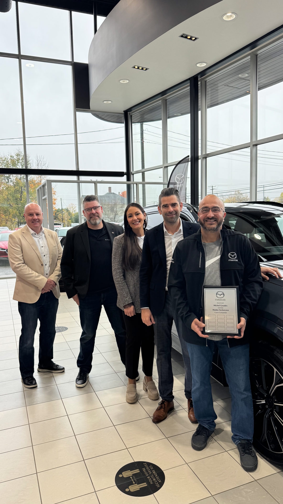 Michel Goudes Mazda de Magog sourire